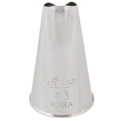 Bold Double Line & String Piping Tip – Ateco #43 Two-Hole Decorating Tip