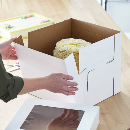 Tall Cake Carrying Box for 2-Tier Cakes & Tall Celebration Cakes – 12x12x12