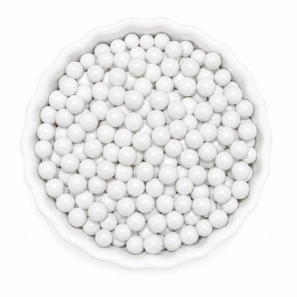 White Chocolate Pearls with Crispy Shell for Vintage & Lambeth Cakes – 10mm