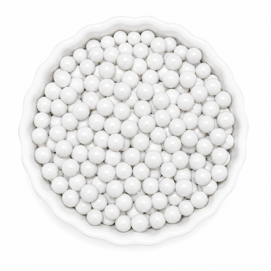 White Crispy Chocolate Candy Pearls – Cake & Cupcake Topping