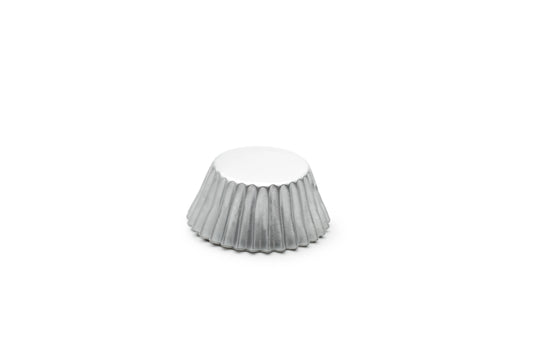 Cupcake Liners Silver Foil Mini 48-Count