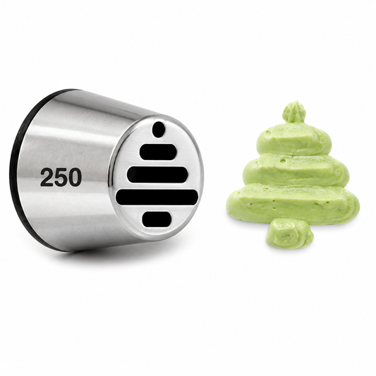 Christmas Tree Piping Tip – #250 Wilton Specialty Stainless Steel Decorating Tip