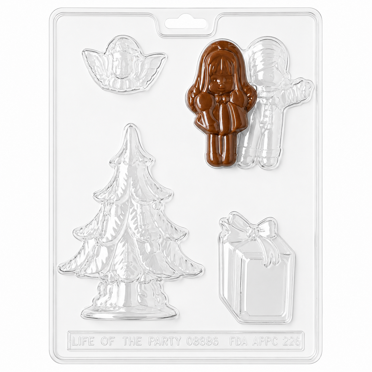 Christmas Tree, Children & Gift Chocolate Candy Mold