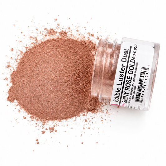 Edible Luster Dust Shiny Rose Gold .25 Oz