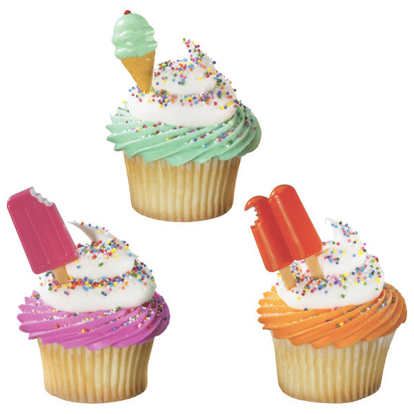 Summer Ice Cream Cupcake Picks | DecoPics® Cool Treats Cake Decorations 12 Count