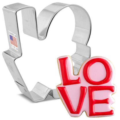 LOVE Word Cookie Cutter 3.25in