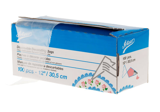 Ateco Disposable Pastry Bags – Cake Decorating Piping Bags (Box of 100)