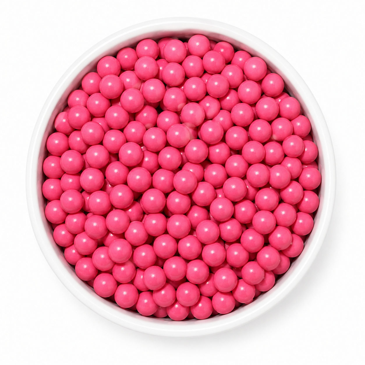 Bubblegum Pink Chocolate Candy Pearls with Crispy Shell – Edible Dragées for Cakes & Cupcakes