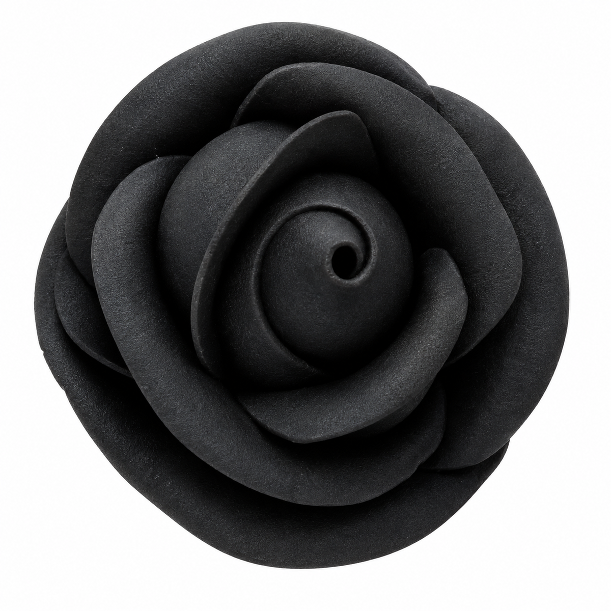 Black Rose Edible Cake Decoration – Black Sugar Rose 3 Count