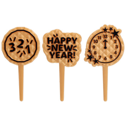 Cupcake Topper Count Down To New Years 12 Count