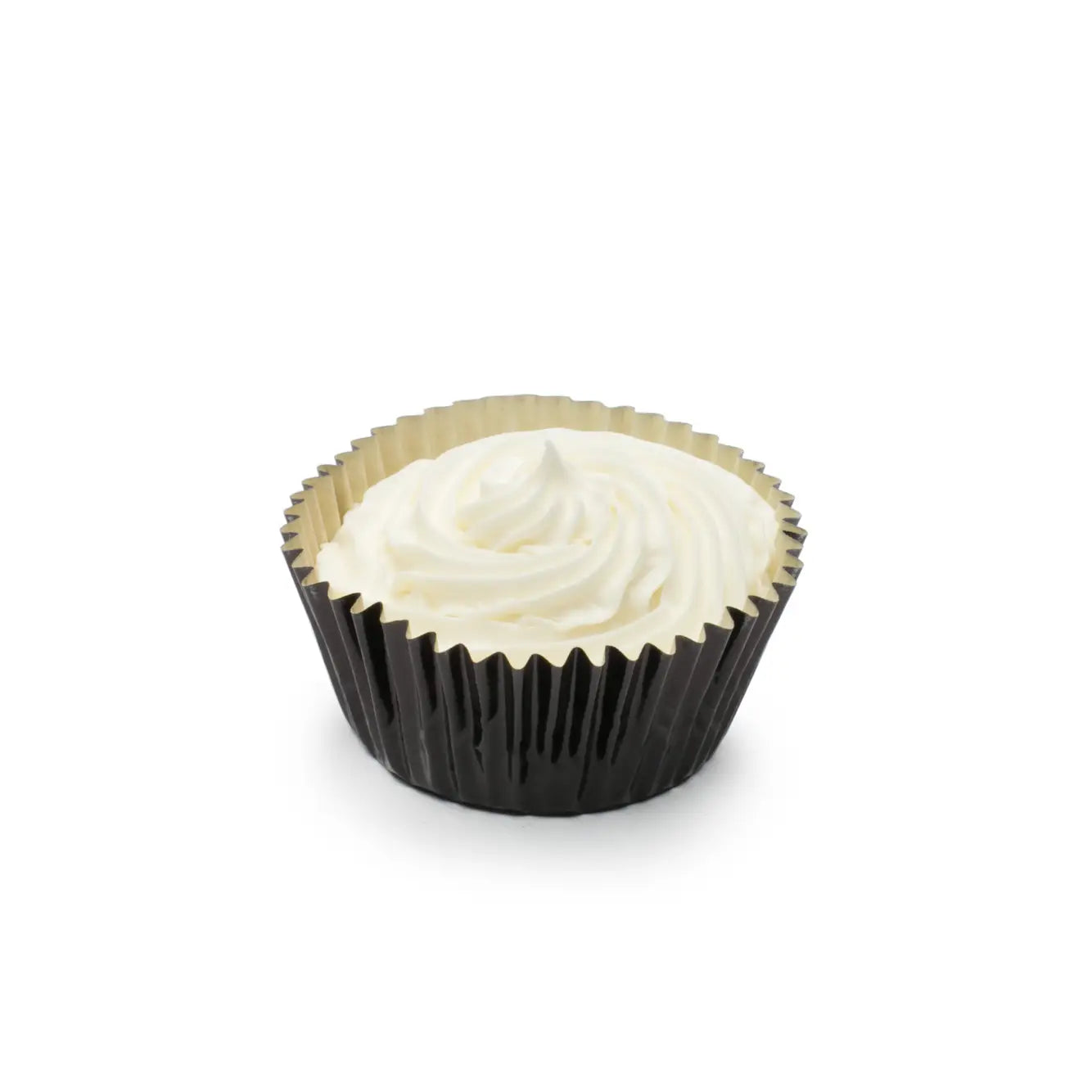 Cupcake Liners Standard Black Foil 32-Count