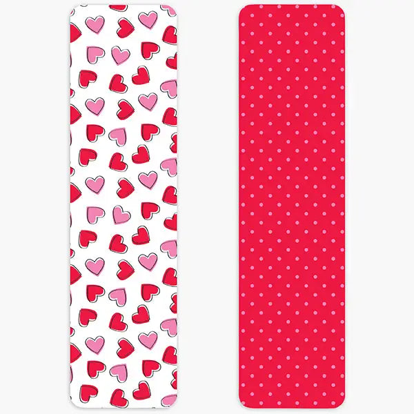 Grease-Proof Valentine Cookie Backer Boards – Hearts & Polka Dots 25 count