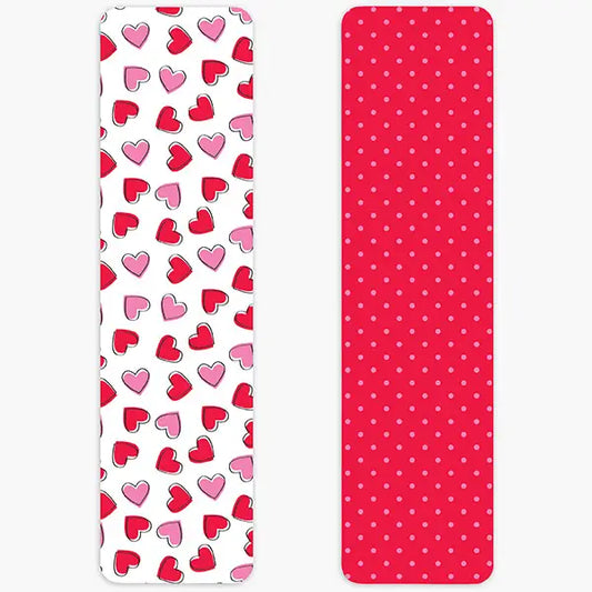Grease-Proof Valentine Cookie Backer Boards – Hearts & Polka Dots 25 count