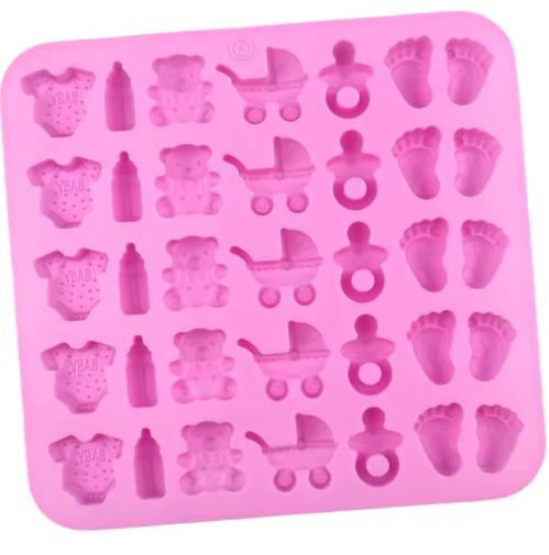 Baby Shower Silicone Candy Mold Baby Icons
