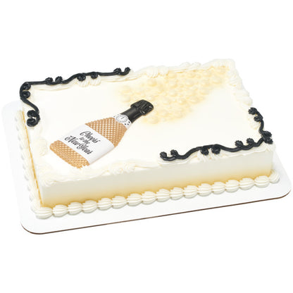 New Years Eve Champagne Bottle Cake Topper
