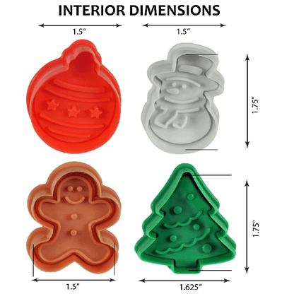 Christmas Pastry & Cookie Stampers Set /4