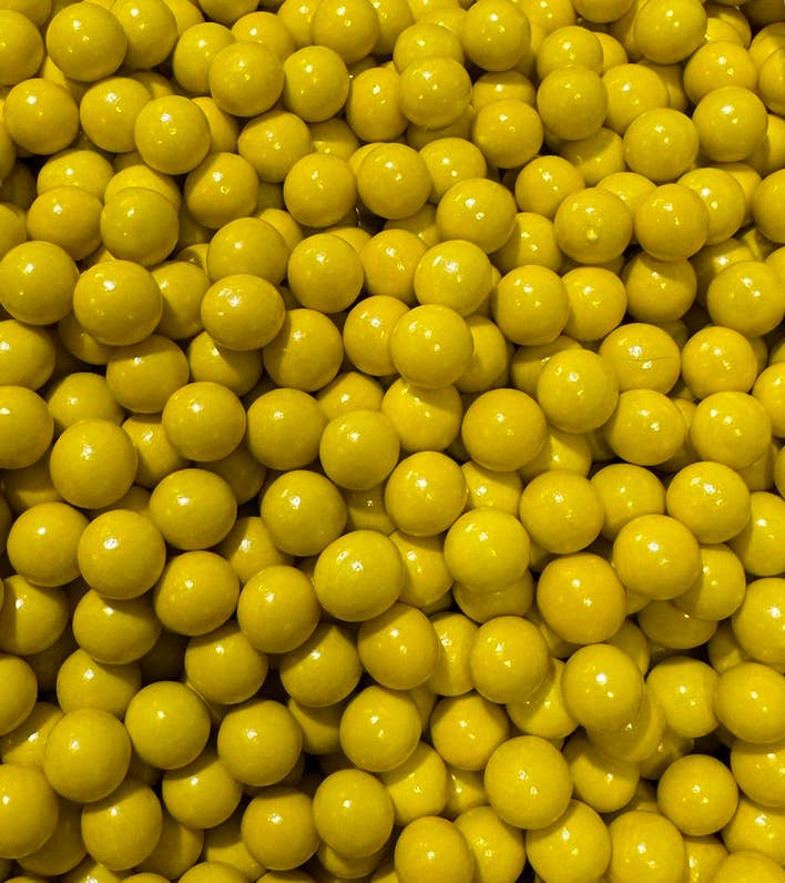 Beemax Chocolate Candy Ball Shape YELLOW Crispy Shell BULK