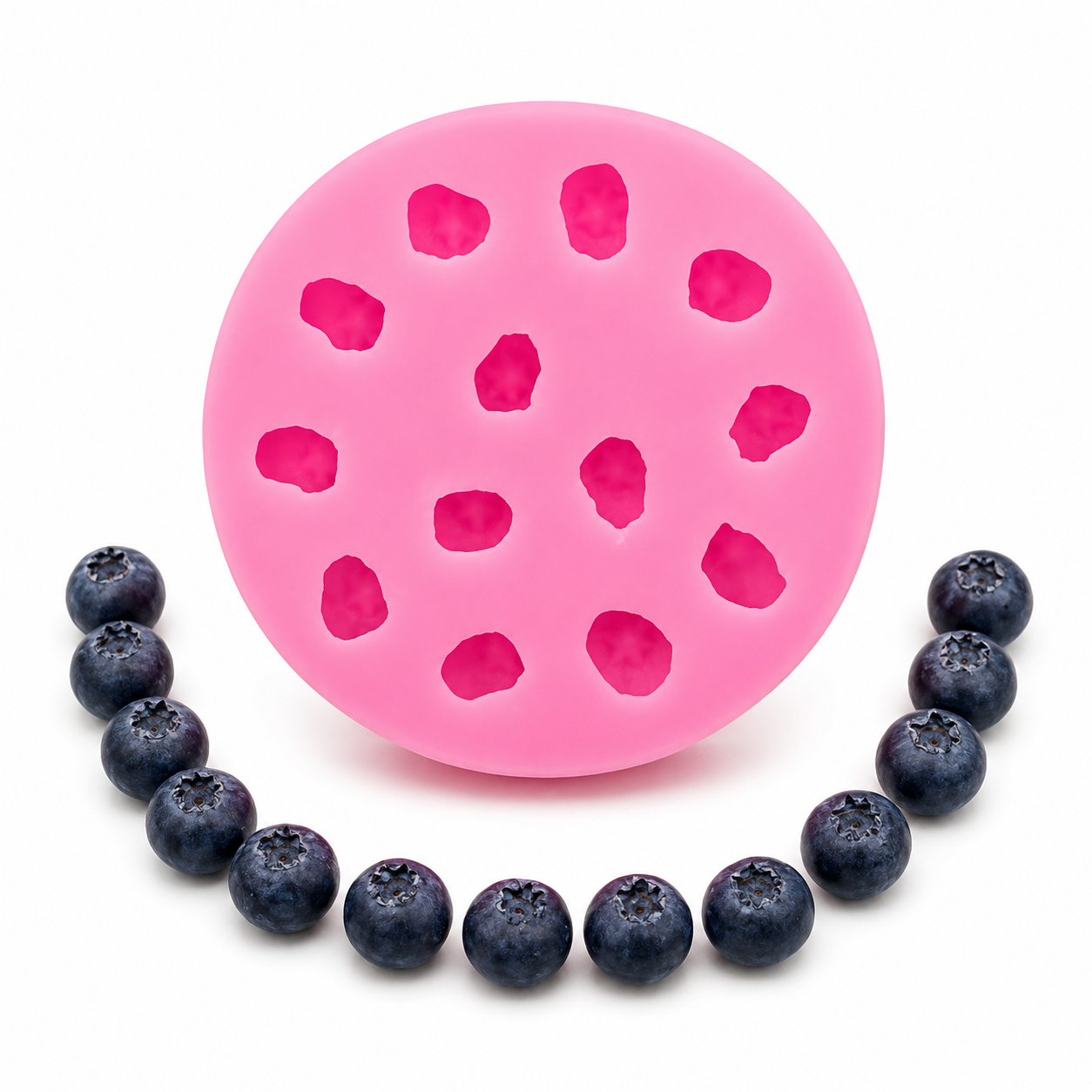 Blueberry Silicone Candy Mold Mini Fruit Chocolate & Gummy Mold