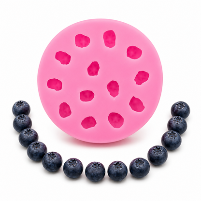 Blueberry Silicone Candy Mold Mini Fruit Chocolate & Gummy Mold
