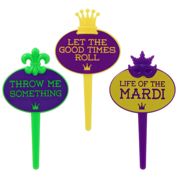 Ultimate King Cake Party Bundle – Mardi Gras Decorating Kit with Sugars, Beads & Baby