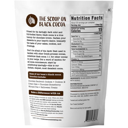Black Cocoa Powder 8 oz – Ultra Dark Dutch Process Cocoa for Halloween Baking, Black Buttercream, Cookies, Cakes & Brownies