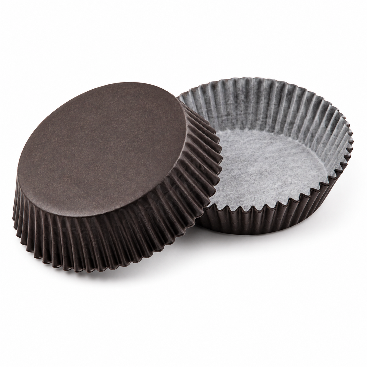 Black Tart Cups – 3" x 3/4" Baking Cups