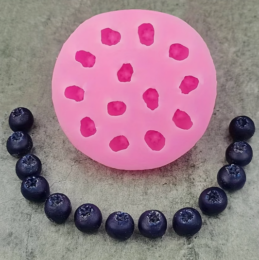 Blueberry Silicone Candy Mold Mini Fruit Chocolate & Gummy Mold