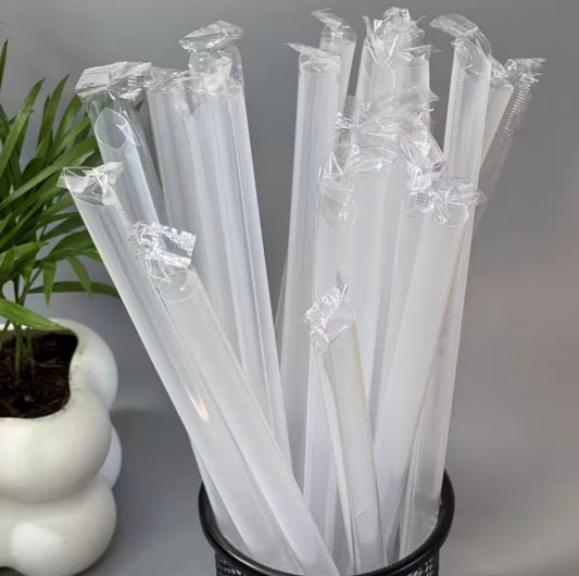 Cake Support Straws – Jumbo Bubble Tea Straws for Cake Dowels (10 Pack)
