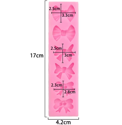 Bow Silicone Fondant & Chocolate Mold 6 Cavity