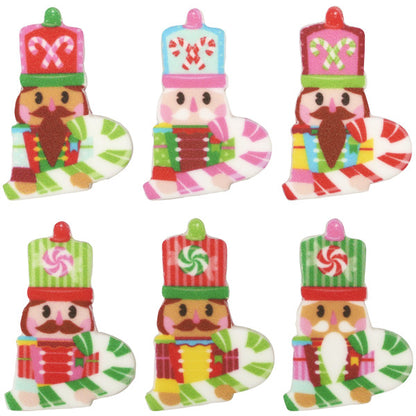 Edible Decorations Nutcracker Assortment 12 Count