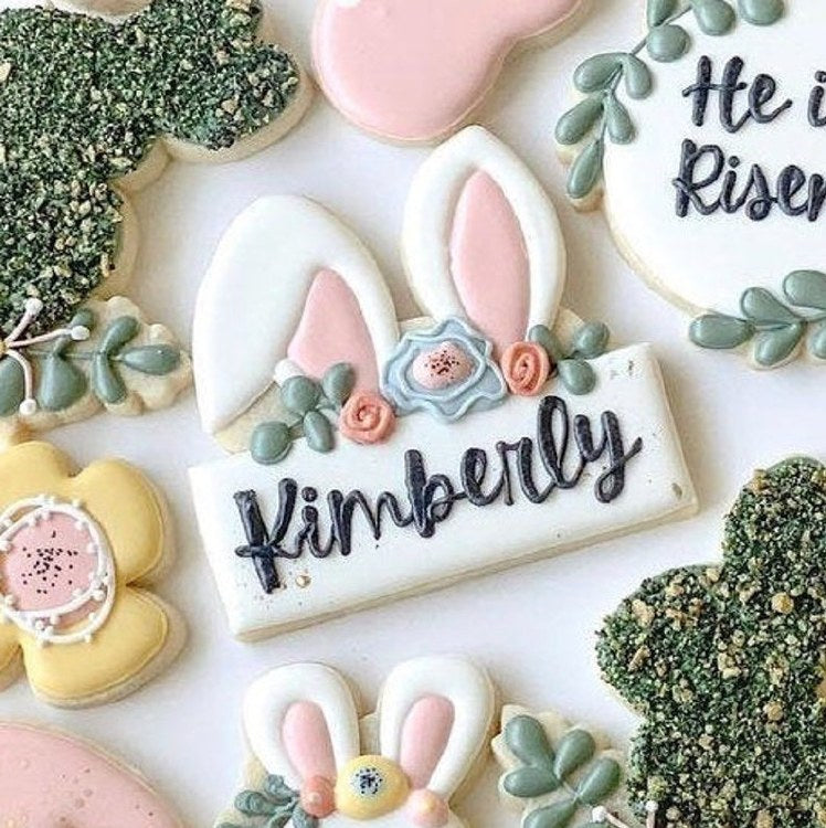 Bunny Ears Plaque Cookie Cutter