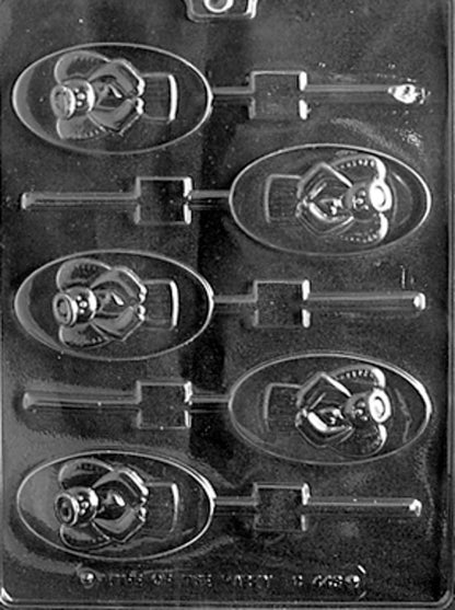 Angel Chocolate Lollipop Mold – Oval Religious Candy Mold