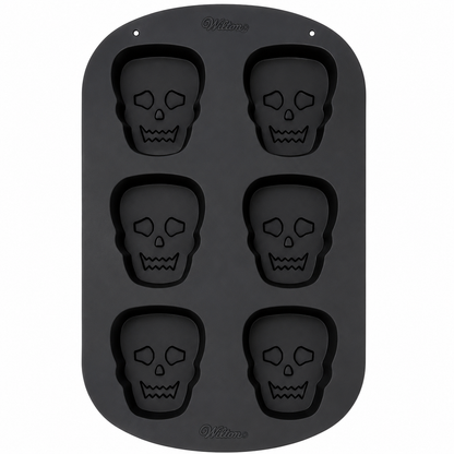 Wilton Halloween Skull Silicone Mold 6 Cavity