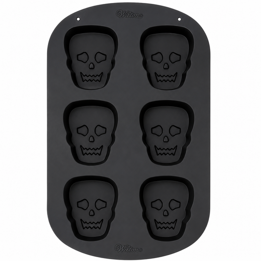 Wilton Halloween Skull Silicone Mold 6 Cavity