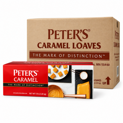 Peter’s Caramel – 30 lb Bulk Case | 6 × 5 lb Caramel Blocks