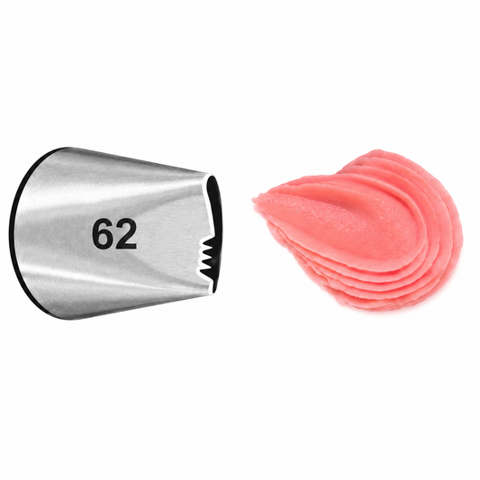 Ruffles, Garland & Swag Wilton #62 Piping Tip Stainless Steel Cake Decorating Tip