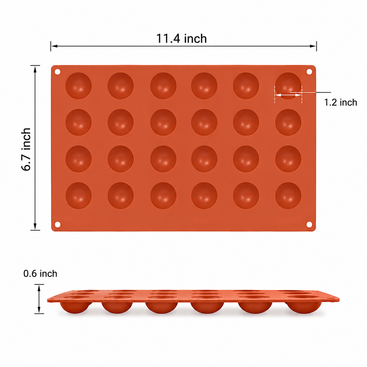 Small Dome Chocolate Silicone Mold