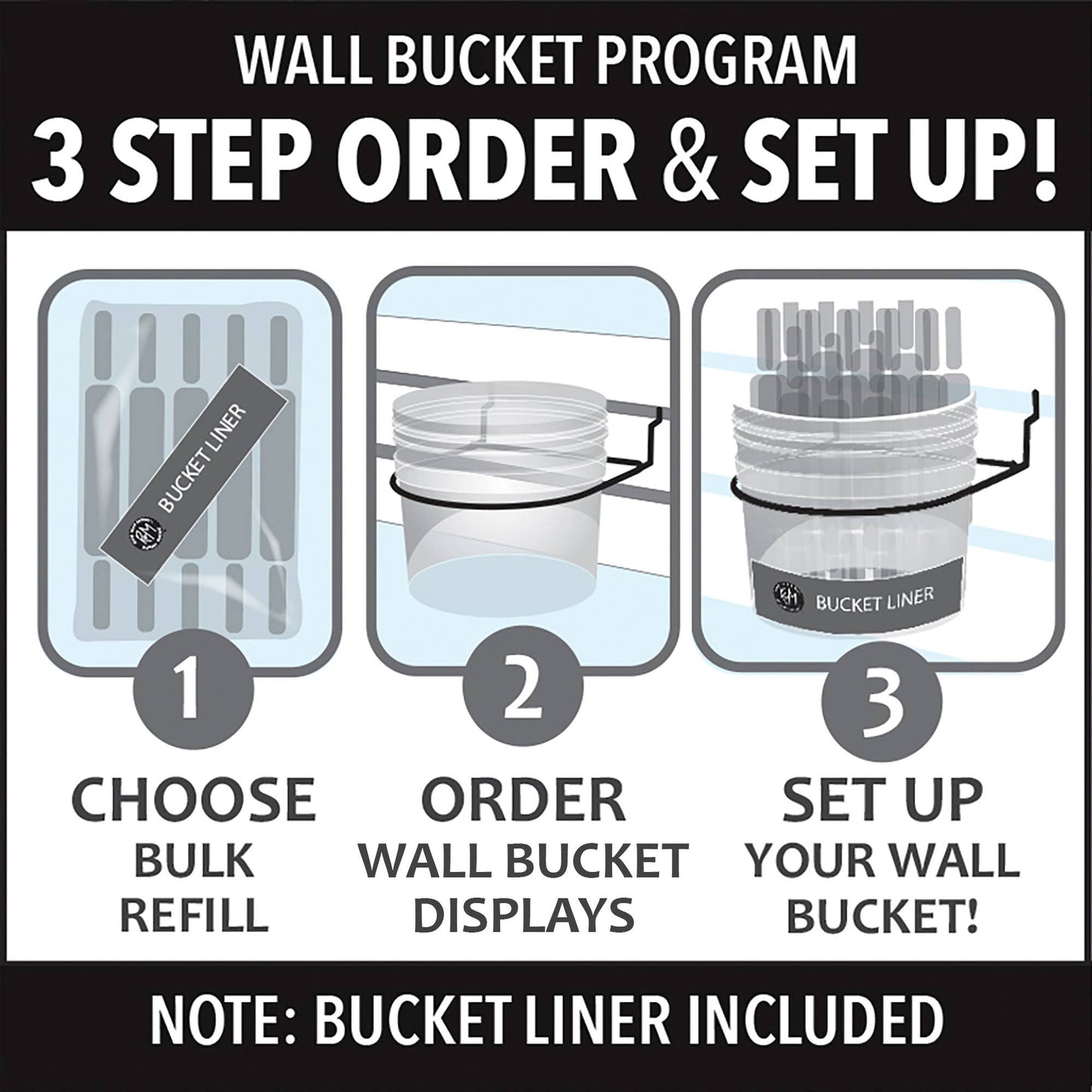 Wall Bucket Refill Flour Sifter 3" /16