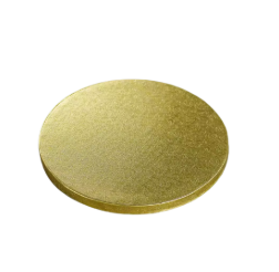 Cake Drum with Smooth Edge 1/2in thick - Gold
