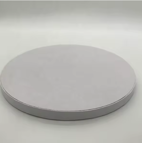 Cake Drum with Smooth Edge 1/2in thick - Silver