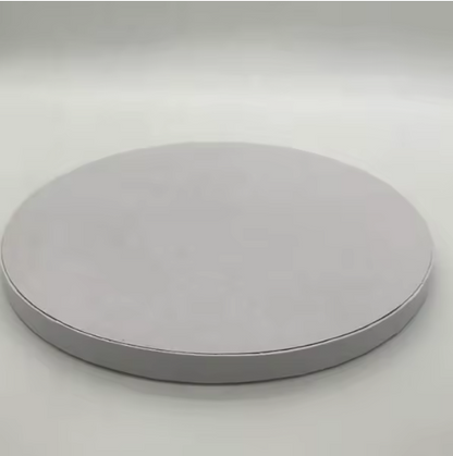 Cake Drum with Smooth Edge 1/2in thick - Silver