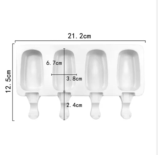 Classic Cakesicle Silicone Mold | 4 Cavity