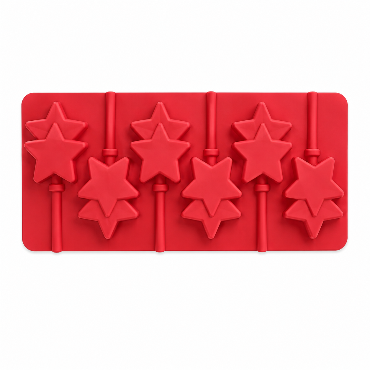 Double Star Lollipop Silicone Mold