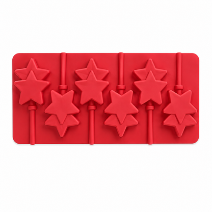 Double Star Lollipop Silicone Mold