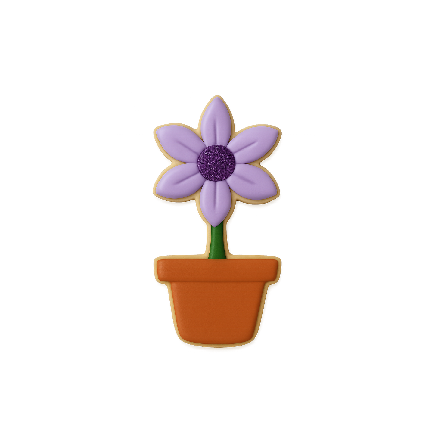 Potted Flower Cookie Cutter 3.75 in