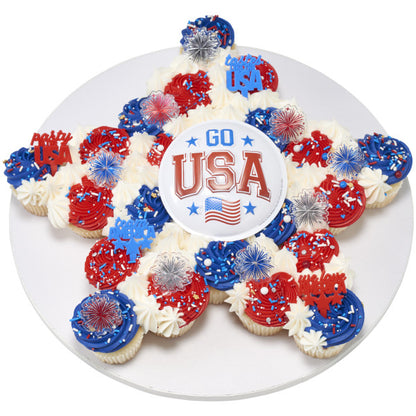 Team America Cupcake Toppers 12 Count