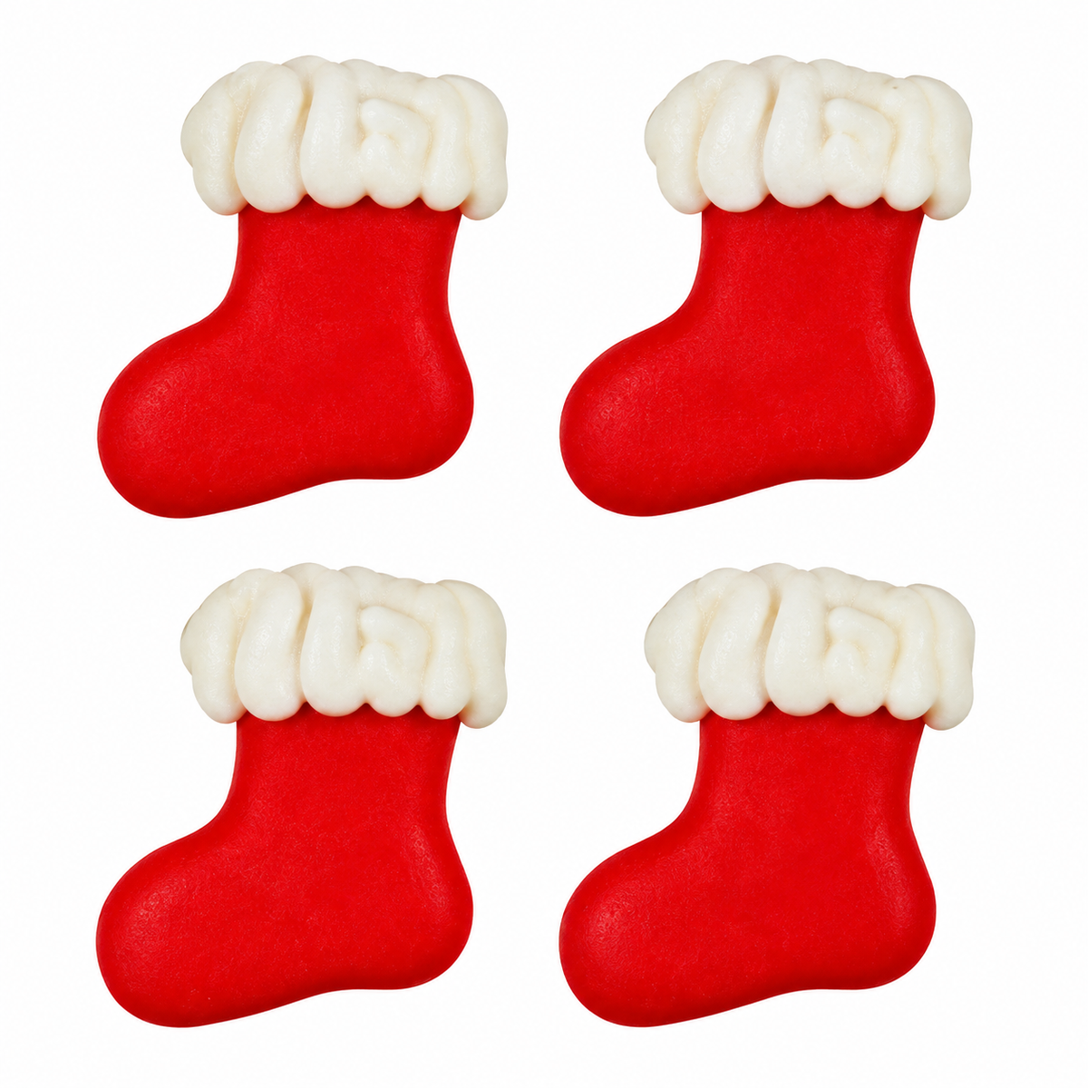 Christmas Stocking Royal Icing Decorations – 3/4 Inch, 10 Count