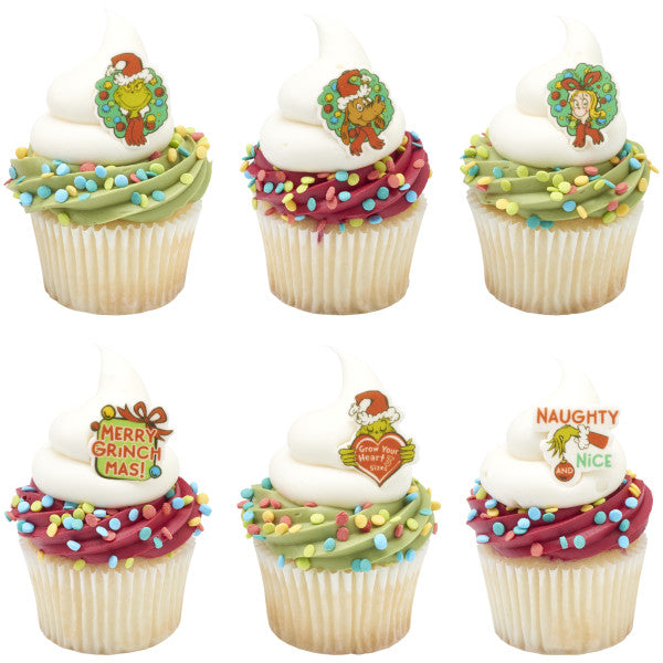 Edible Decorations Grinch Merry Grinchmas 12 Count