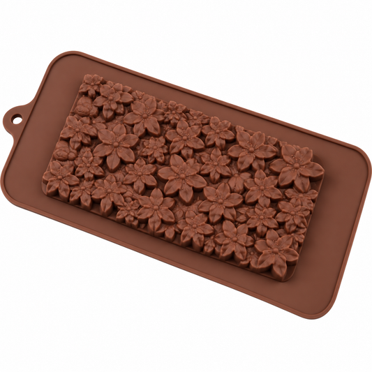Cherry Blossom Cookie Bar Candy Bar Silicone Mold