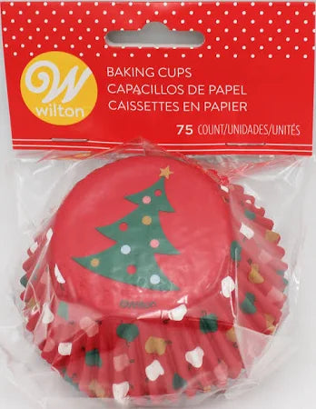 Cupcake Liners Standard Christmas Tree 75-Count